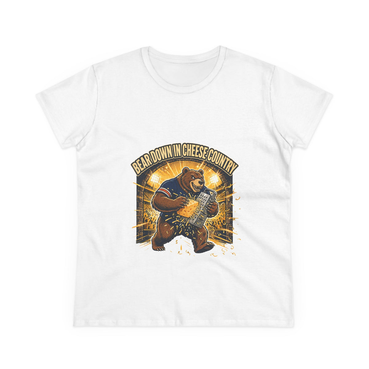 Bear Down in Cheese Country T-Shirt | Retro Football Game Day Tee