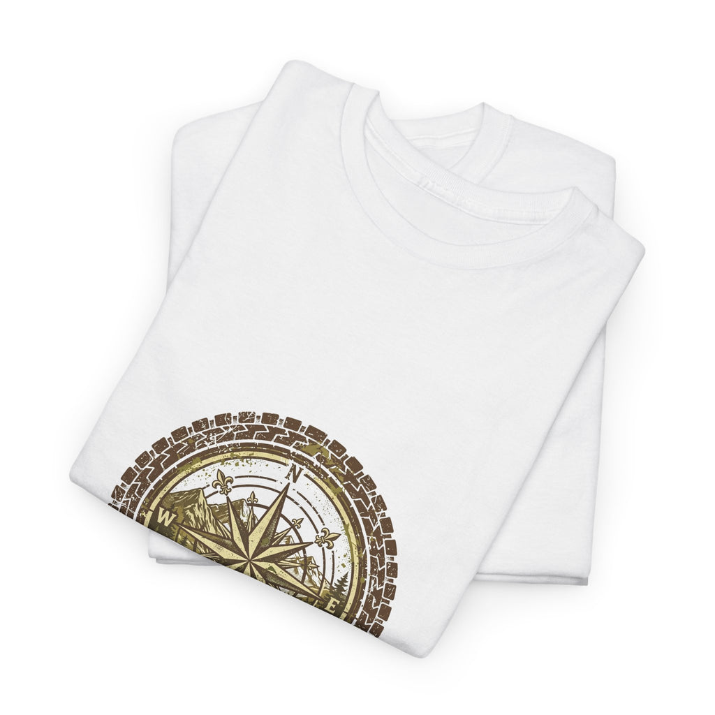 Get Lost Compass T-Shirt | Tire Tread Adventure Tee