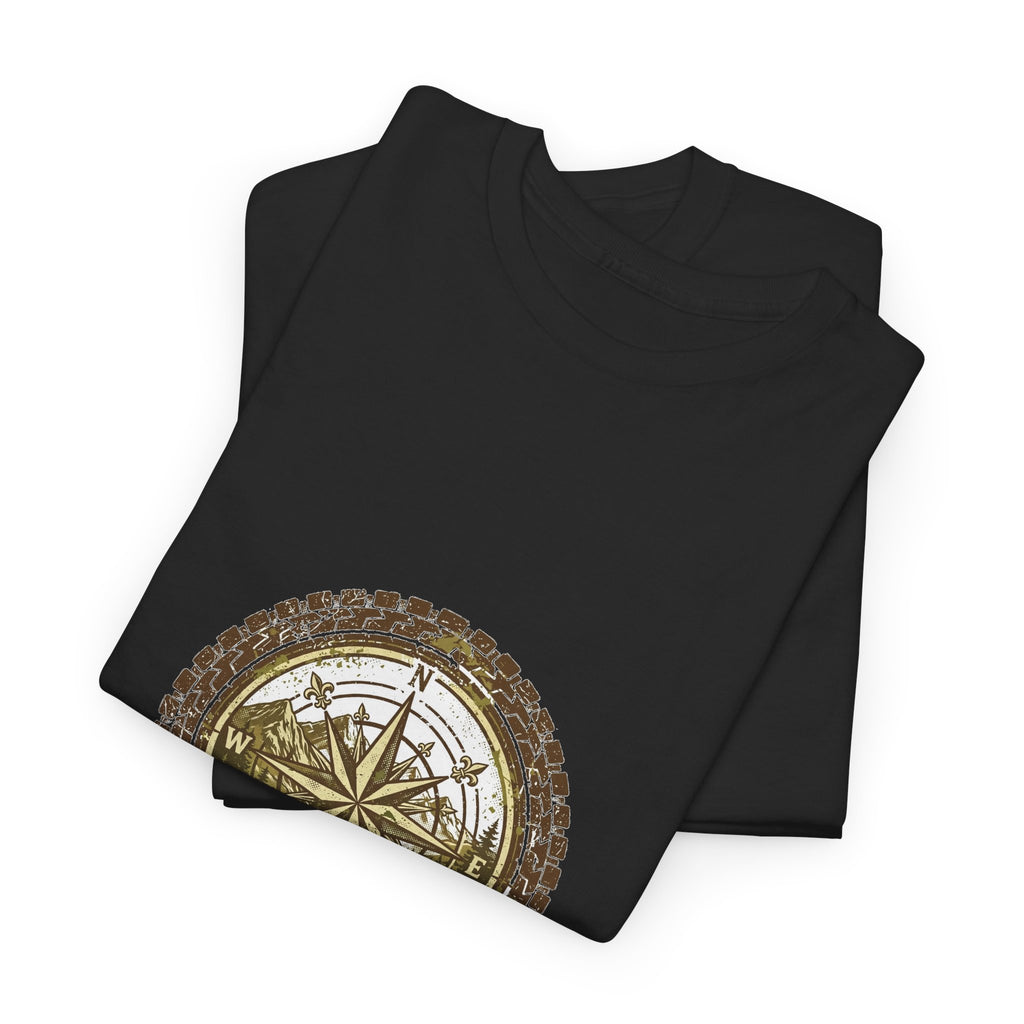 Get Lost Compass T-Shirt | Tire Tread Adventure Tee
