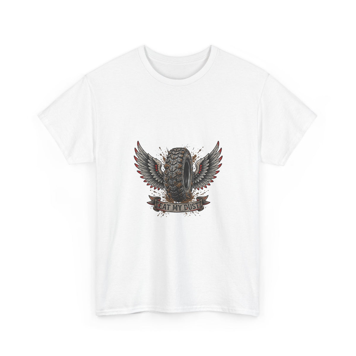 Eat My Dust Winged Tire T-Shirt | Biker Off-Road Tee