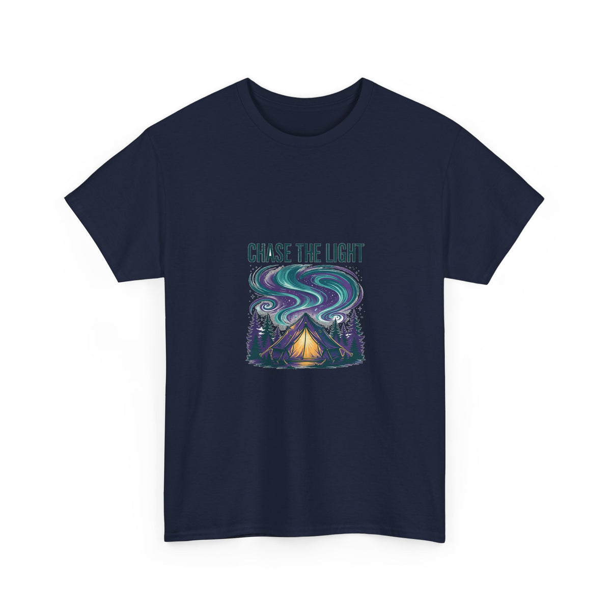 Chase the Light Northern Lights T-Shirt | Aurora Camping Tee