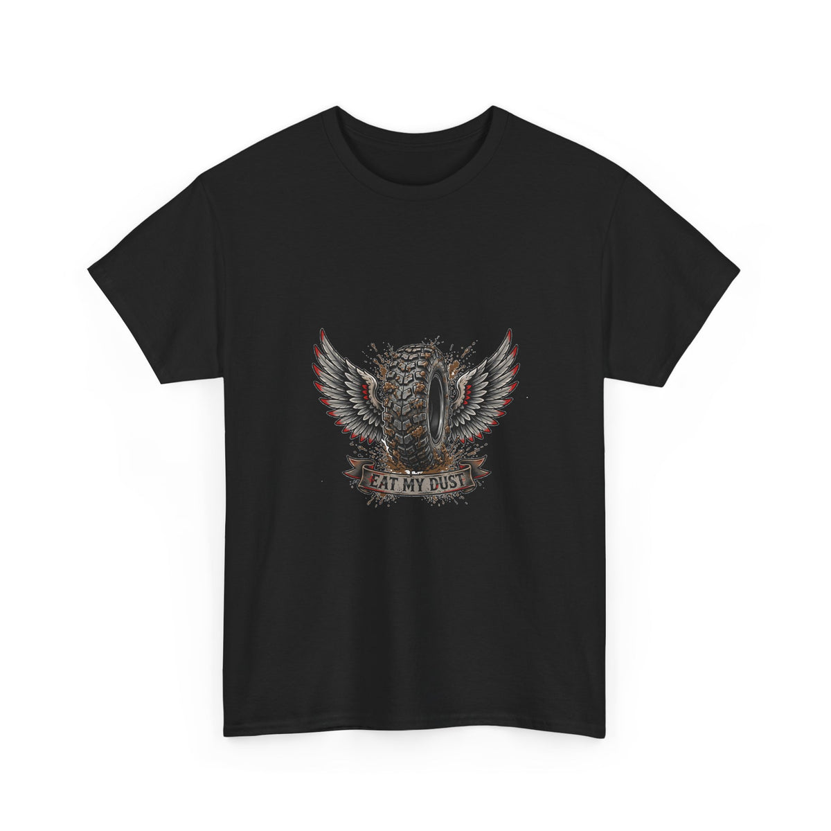 Eat My Dust Winged Tire T-Shirt | Biker Off-Road Tee