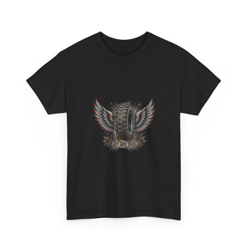 Eat My Dust Winged Tire T-Shirt | Biker Off-Road Tee