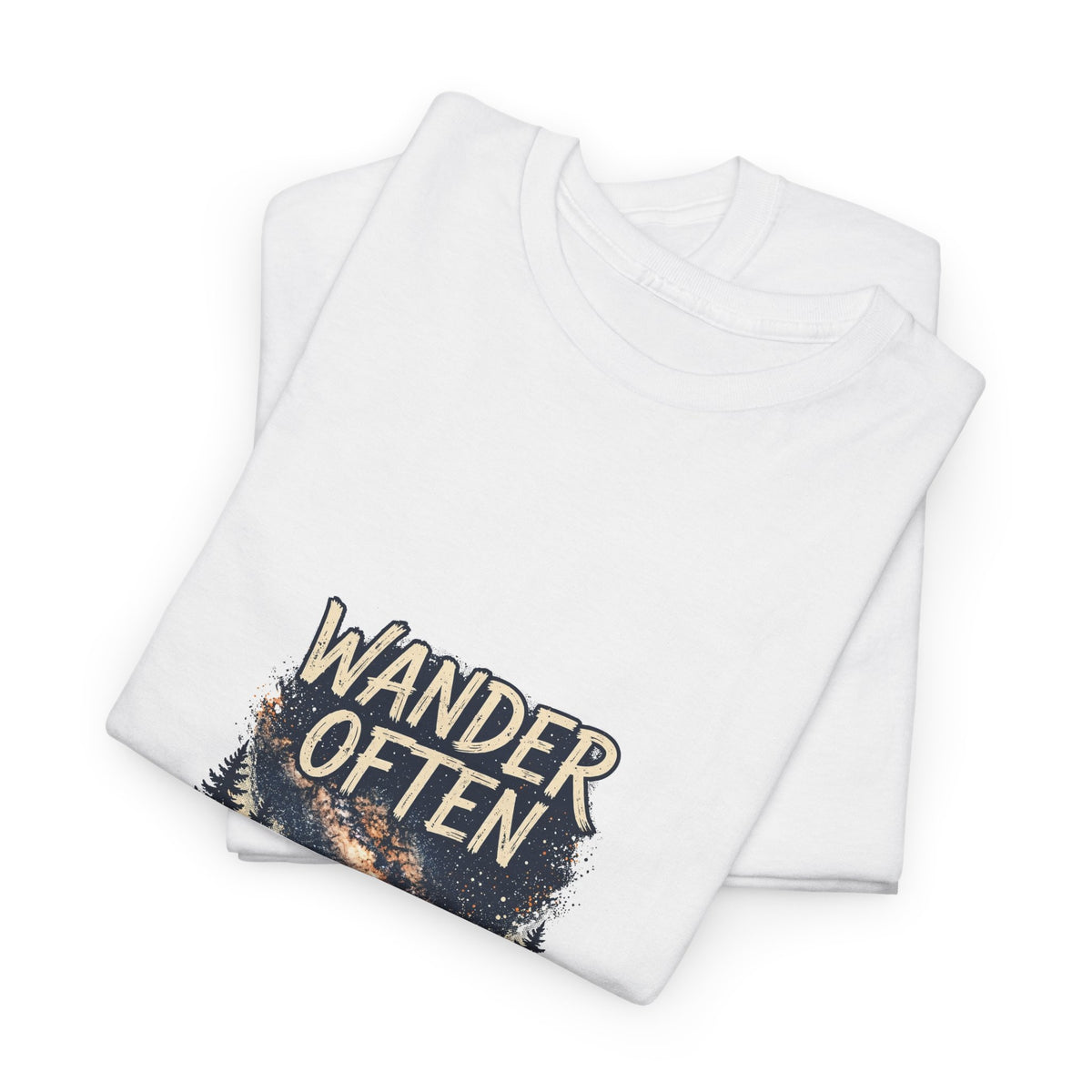 Wander Often Camping T-Shirt | Tent Under Stars Tee