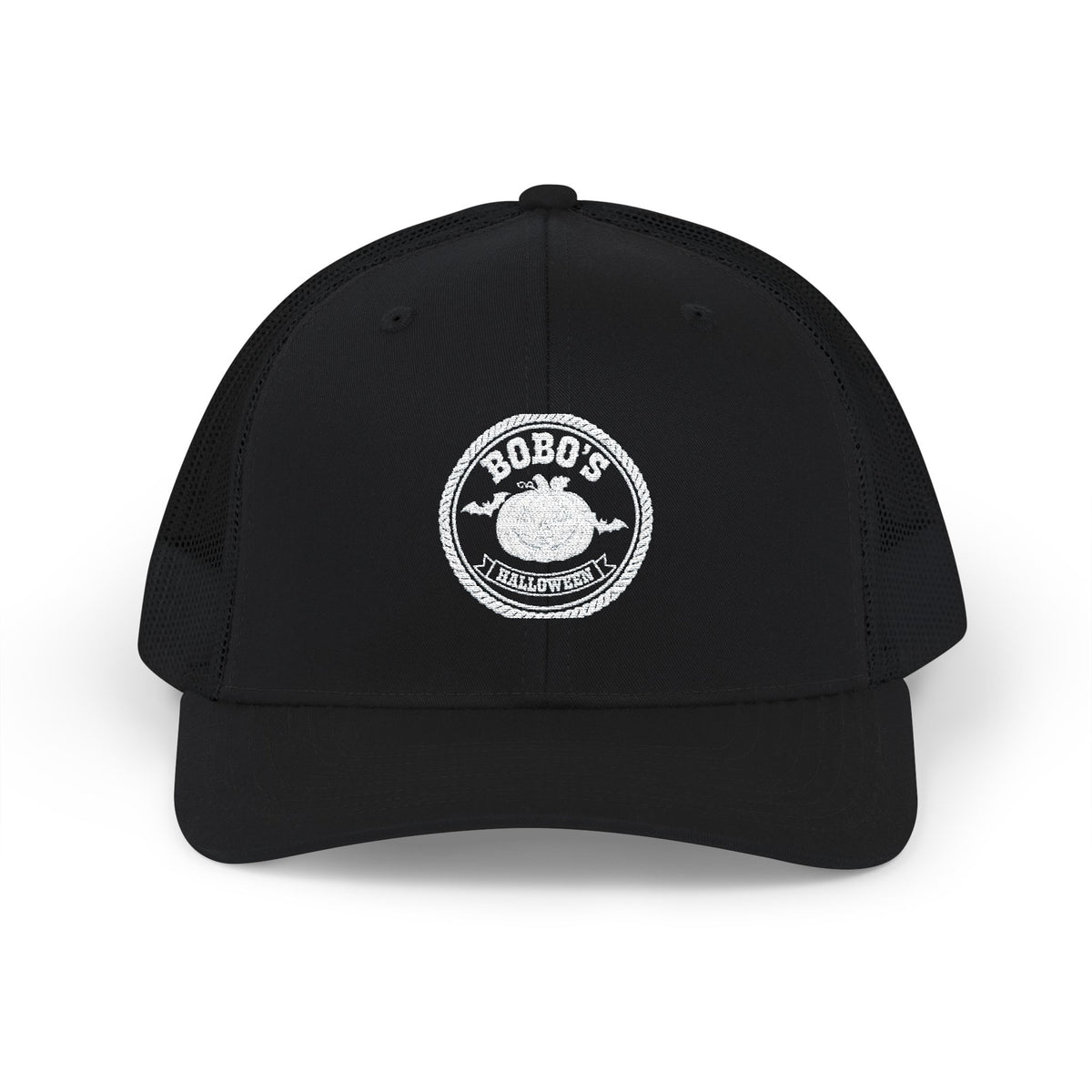 Bobo's Halloween Trucker Hat | Spooky Badge Snapback