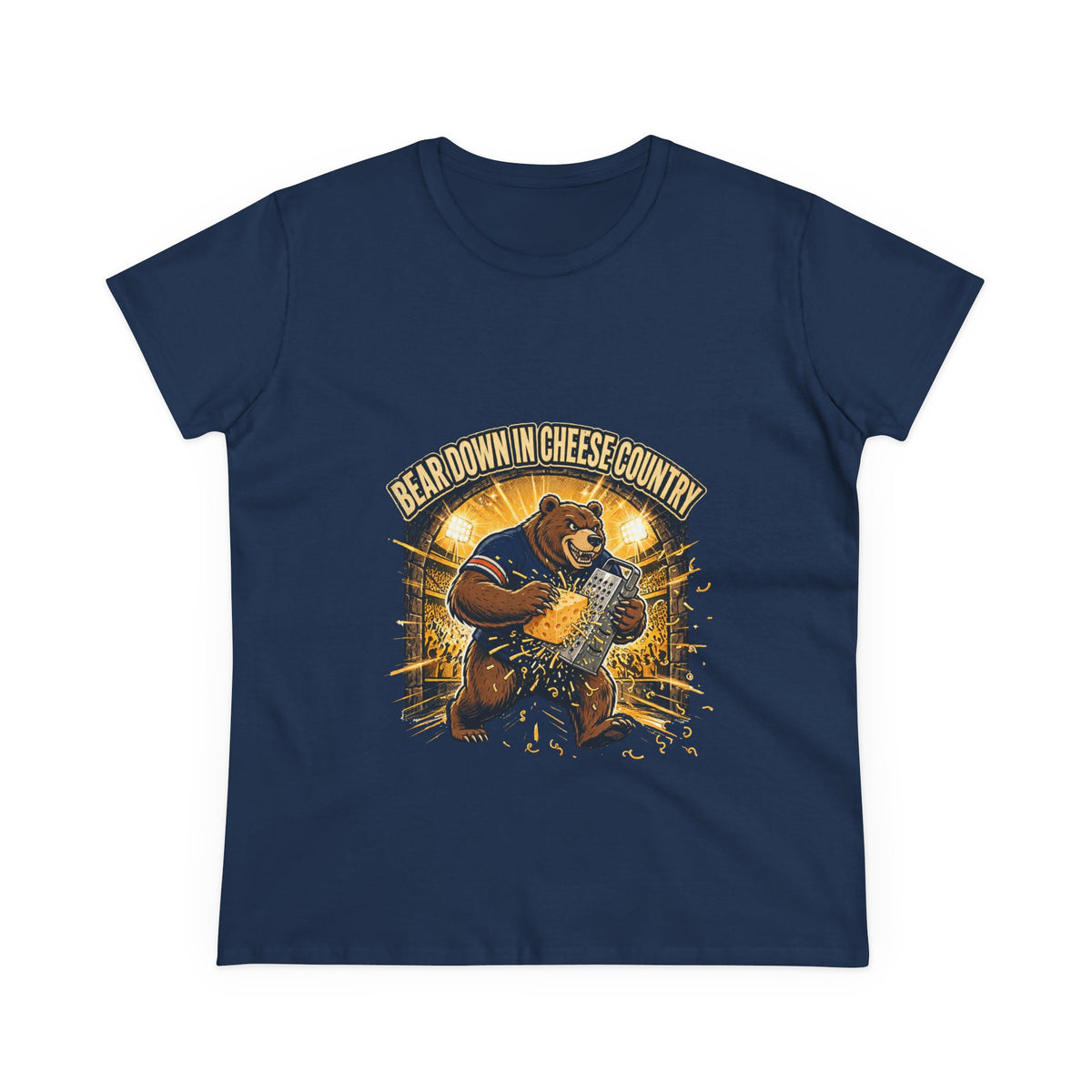 Bear Down in Cheese Country T-Shirt | Retro Football Game Day Tee