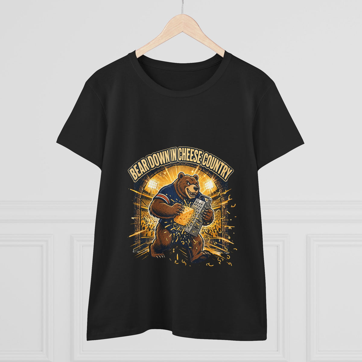 Bear Down in Cheese Country T-Shirt | Retro Football Game Day Tee