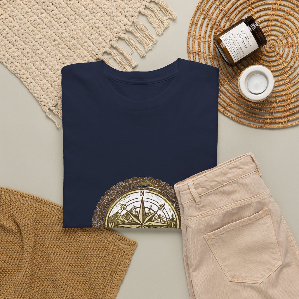 Get Lost Compass T-Shirt | Tire Tread Adventure Tee