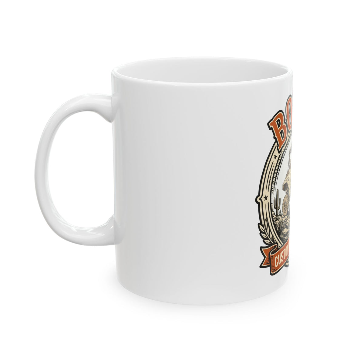 Bobo's Custom's Enterprise Logo Mug | Brand Badge Coffee Mug
