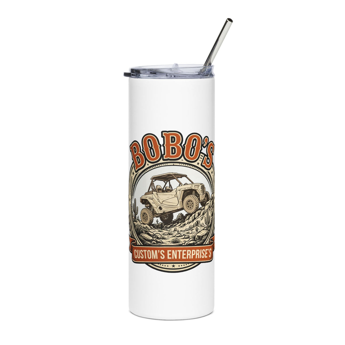 Bobo's Custom's Enterprise Logo Tumbler | Brand Badge 20oz Tumbler