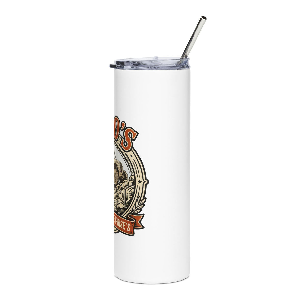Bobo's Custom's Enterprise Logo Tumbler | Brand Badge 20oz Tumbler