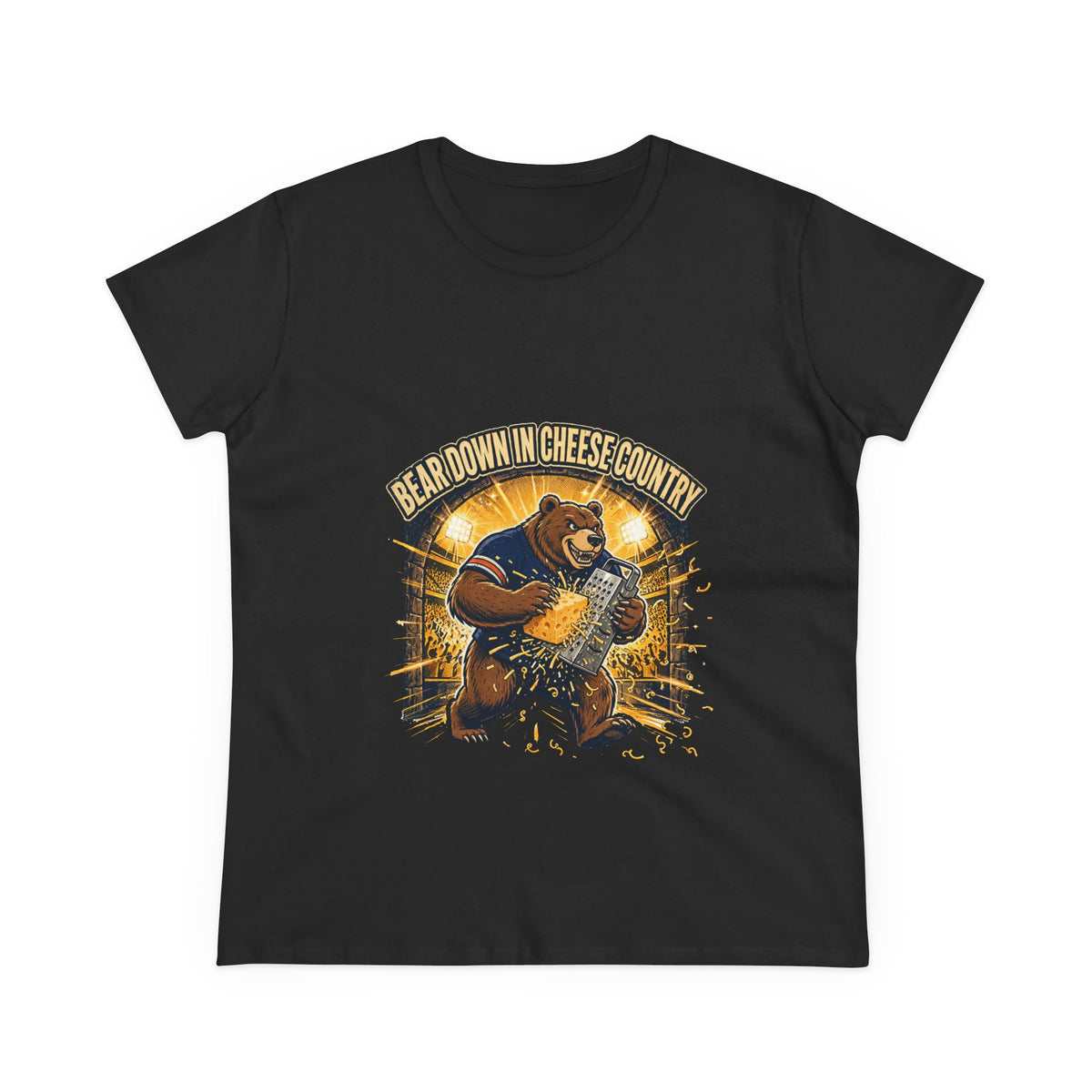 Bear Down in Cheese Country T-Shirt | Retro Football Game Day Tee