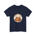 Campfire Coffee Club T-Shirt | Camping Coffee Mug Badge Tee