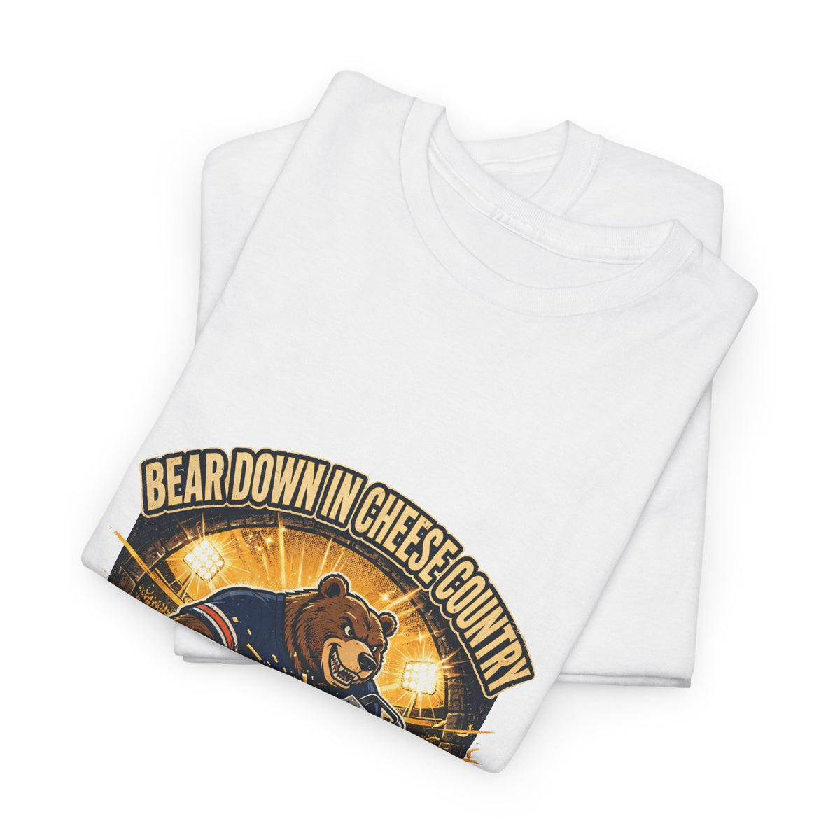 Bear Down in Cheese Country T-Shirt | Retro Football Game Day Tee