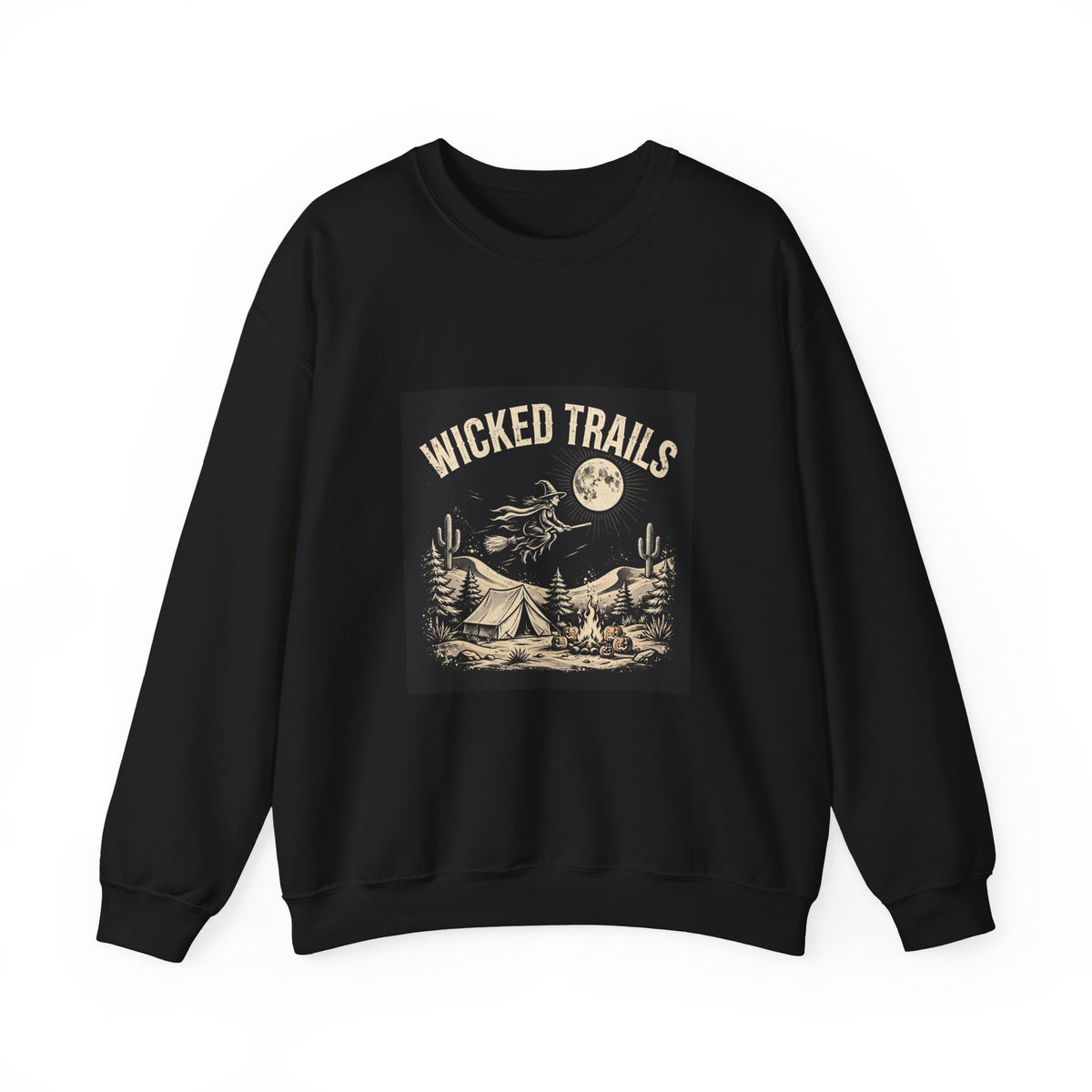 Wicked Trails Halloween Sweatshirt | Spooky Camping Crewneck