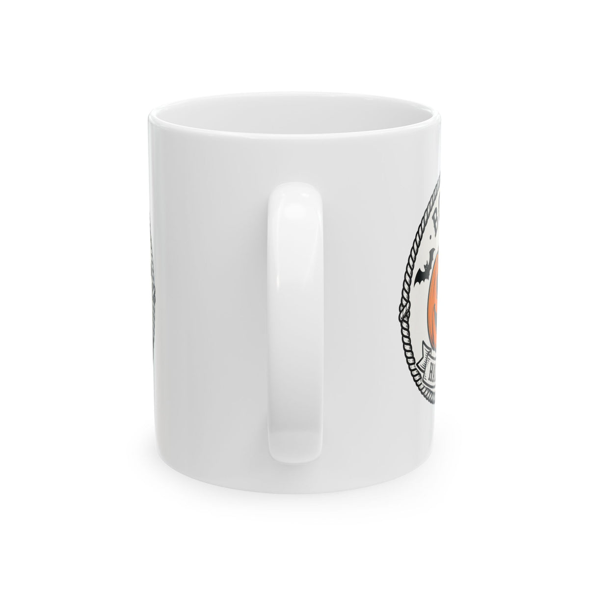 Bobo's Halloween Coffee Mug | Spooky Badge Ceramic Mug