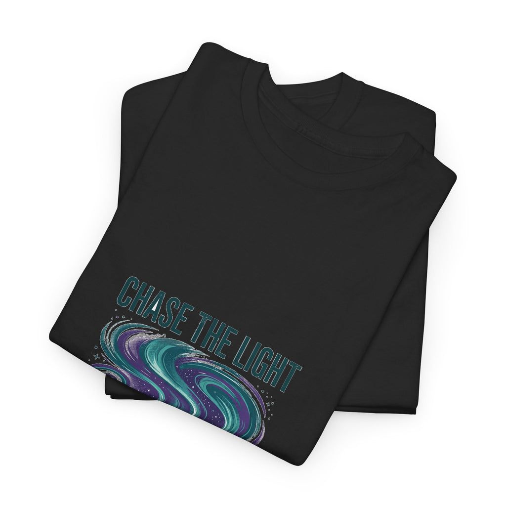 Chase the Light Northern Lights T-Shirt | Aurora Camping Tee