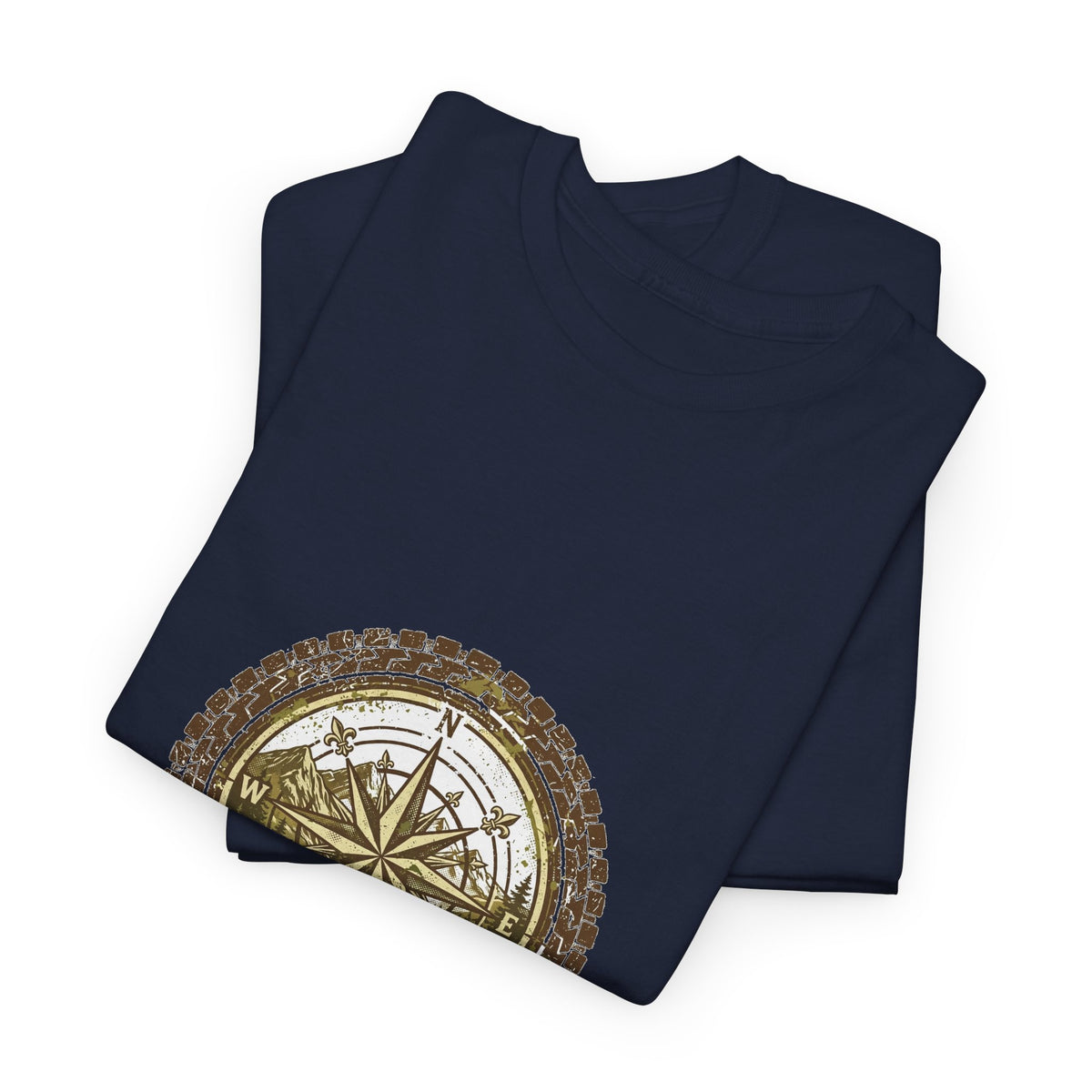 Get Lost Compass T-Shirt | Tire Tread Adventure Tee