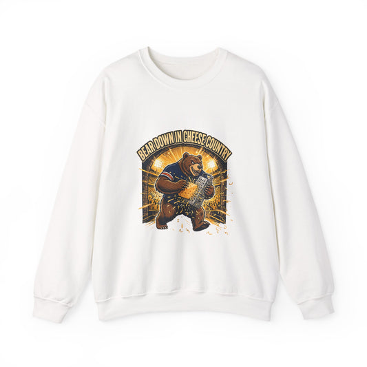 Bear Down in Cheese Country Sweatshirt | Retro Football Game Day Crewneck
