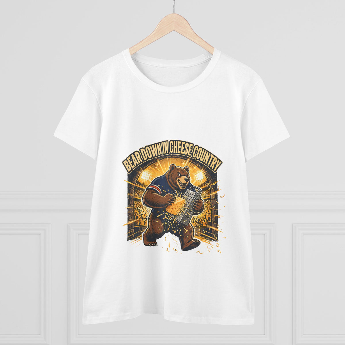 Bear Down in Cheese Country T-Shirt | Retro Football Game Day Tee