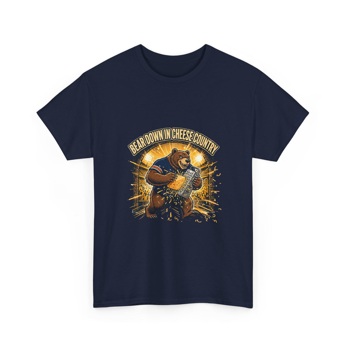 Bear Down in Cheese Country T-Shirt | Retro Football Game Day Tee