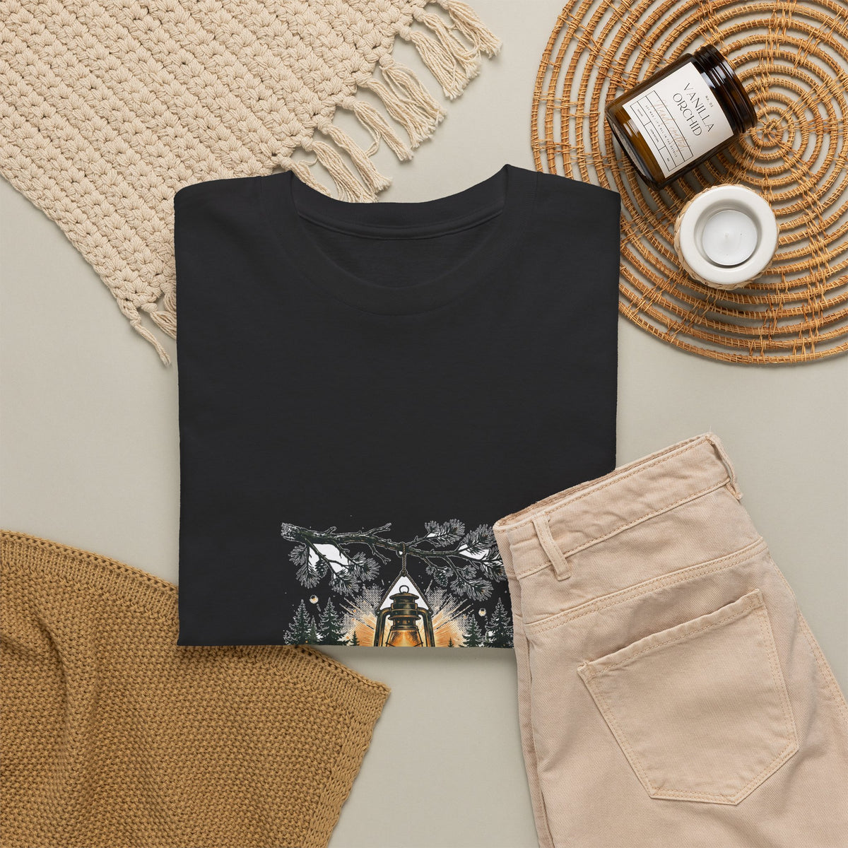 Into the Wild Lantern T-Shirt | Forest Camping Tee
