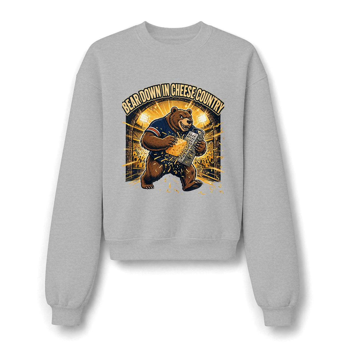 Bear Down in Cheese Country Sweatshirt | Retro Football Game Day Crewneck