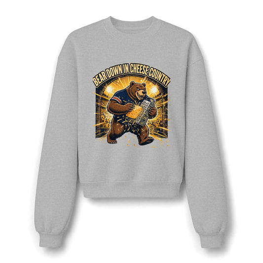 Bear Down in Cheese Country Sweatshirt | Retro Football Game Day Crewneck