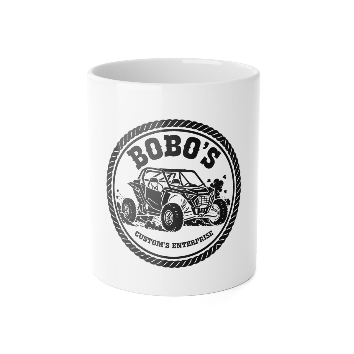 Bobo's Crest Coffee Mug | Off-Road Badge Ceramic Mug