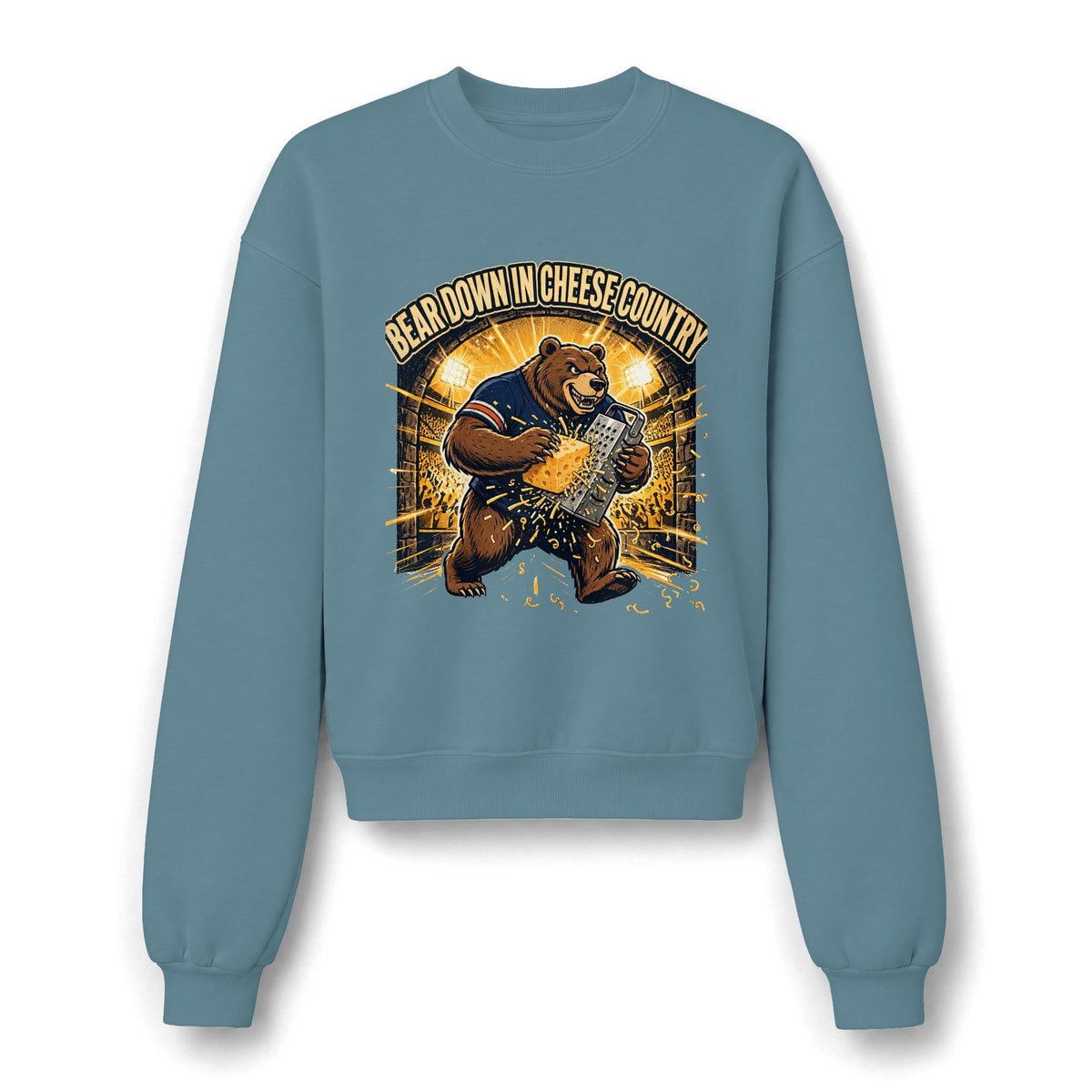 Bear Down in Cheese Country Sweatshirt | Retro Football Game Day Crewneck