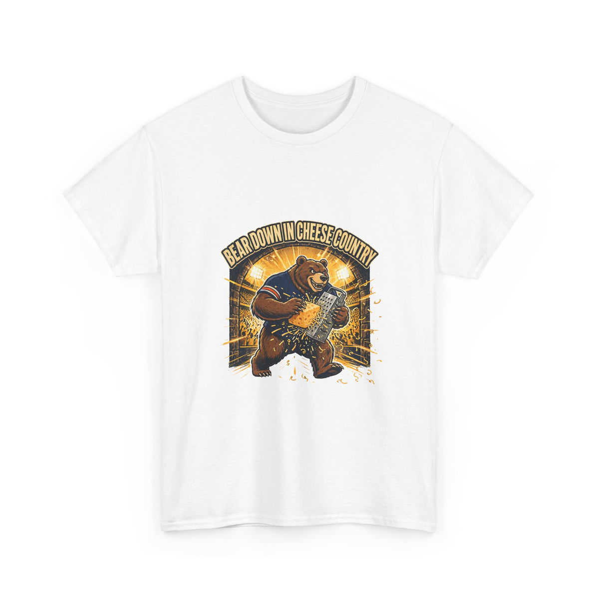 Bear Down in Cheese Country T-Shirt | Retro Football Game Day Tee