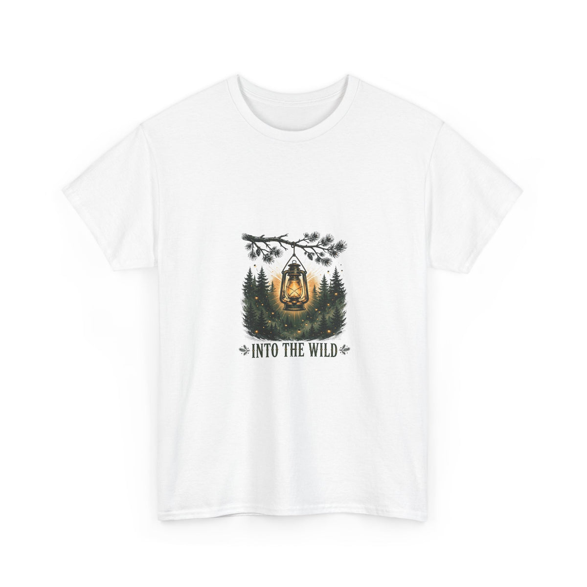Into the Wild Lantern T-Shirt | Forest Camping Tee